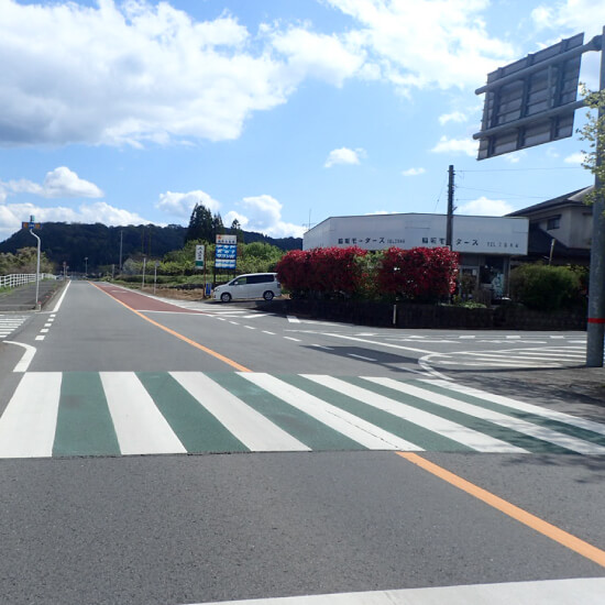 小川嘉島線防災安全交付金（交通安全）舗装工事