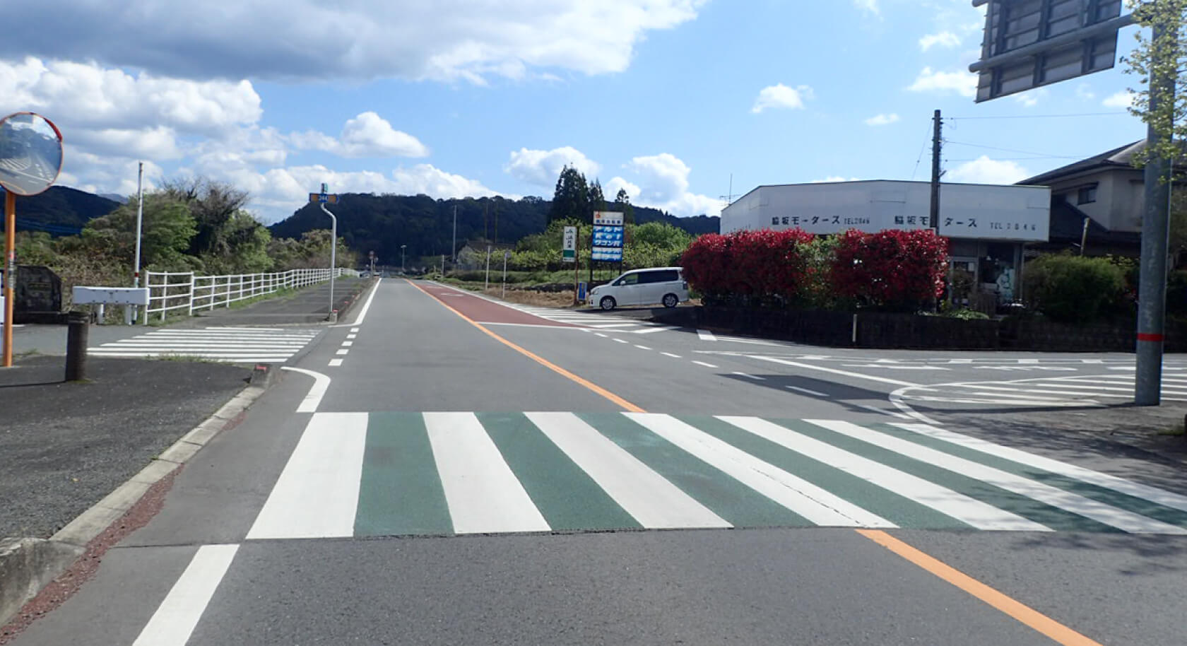 小川嘉島線防災安全交付金（交通安全）舗装工事