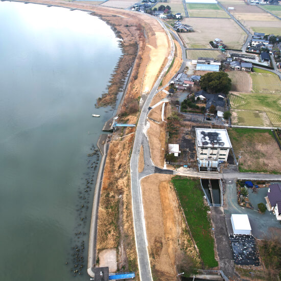 緑川美登里地区（11工区）築堤工事