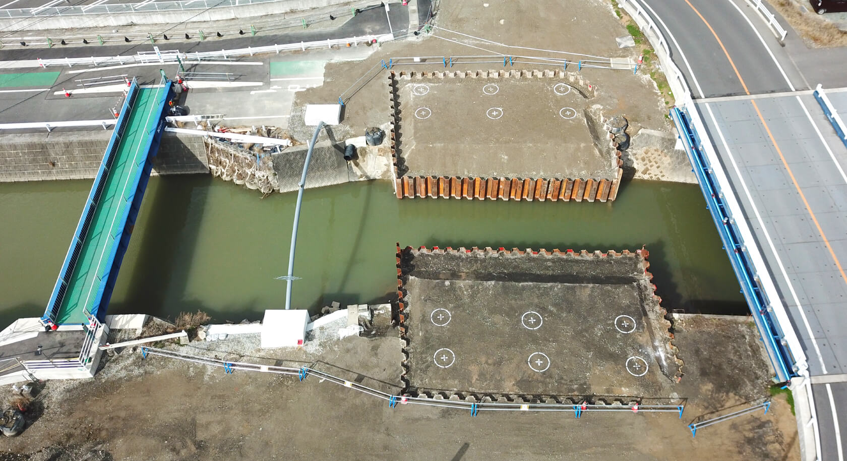大野川（明神川）広域河川改修（社会資本）橋梁下部工工事