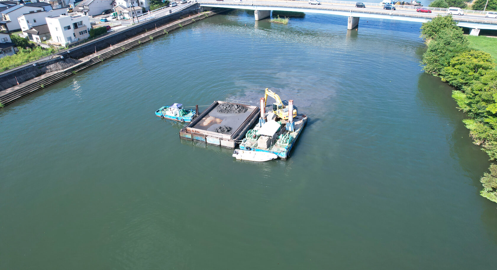 加勢川川尻地区（4工区）河道掘削工事